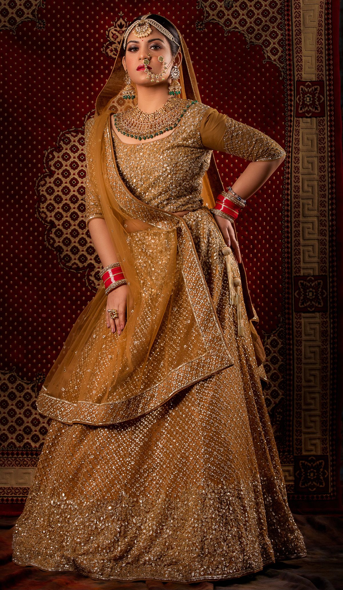 Woman in traditional Indian saree