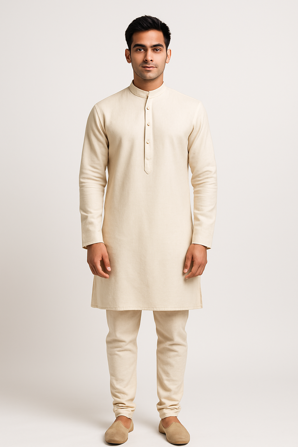 AI-generated kurta pajama mockup